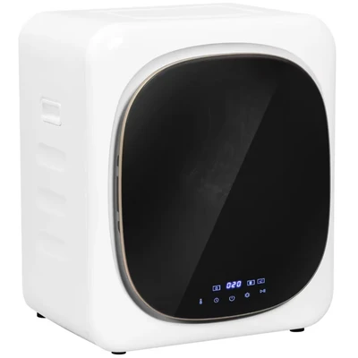 Image of HOMCOM 4kg Vented Tumble Dryer with Disinfect, Deodorize, Smart Mode, 800W Compact Stainless Steel Tub, Front Load, for Flat, Home, RVs, White