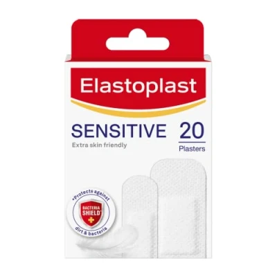 Image of 10 x Elastoplast® Sensitive Plasters 20 Assorted Strips