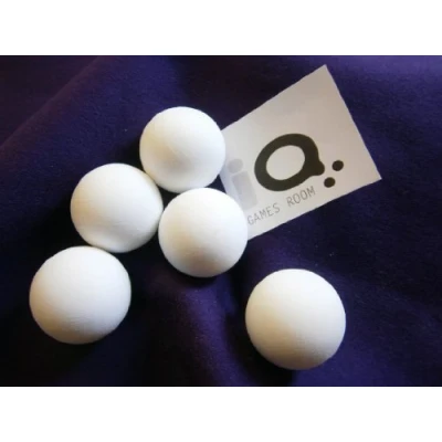 Image of FIVE nylon football table balls , 36mm,scuffed outer ideal for Garlando,FAS commercial,larger tables