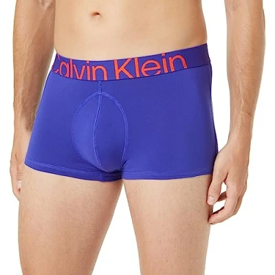 Image of Calvin Klein Men Low Rise Boxer Short Trunk Stretch, Blue (Spectrum Blue), XS