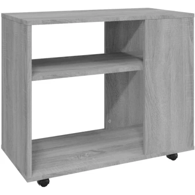 Image of vidaXL Side Table Grey Sonoma 70x35x55 cm Engineered Wood