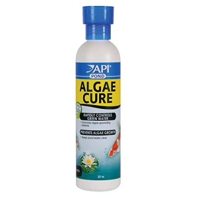 Image of API POND ALGAE CURE Control Solution, Safe For Pets When Used As Directed, 237 ml Bottle