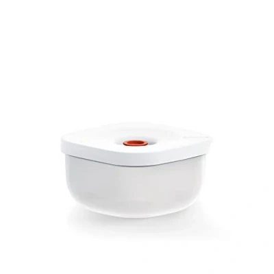 Image of Guzzini Save IT Shallow Vacuum Container (S) White, 12,5 x h7 cm 450 cc