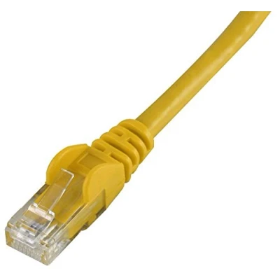 Image of Pro Signal PSG90561 0.5m Yellow Cat6 Snagless UTP Ethernet Patch Lead