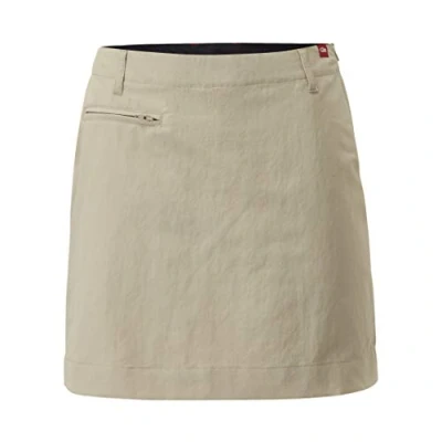 Image of Gill UV Tec Skort 50+ Sun Protection &amp; Water Repellent Khaki Size 14