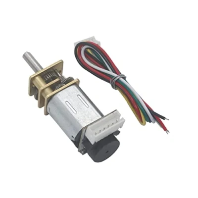 Image of reduction rotating N20 Micro DC geared Motor with Encoder, JGA12 6v Permanent Magnet Hall Coding Gear DIY Smart Car hobby (Size : 300RPM, Color 6v)