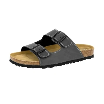 Image of Lico Men&#039;s Bioline Man Pantoletten, Anthrazit Soft, 12.5 UK