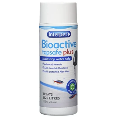 Image of Interpet Bioactive Tapsafe Aquarium Water Dechlorinator &amp; Conditioner, 125ml, Keeps Fish Safe, Fast Acting, Removes Harmful Toxins from Tap Before Adding to Your Tank