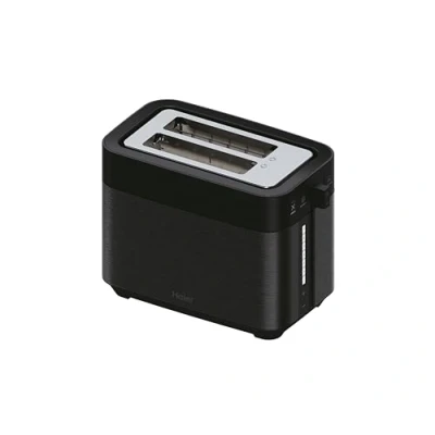 Image of Haier I Master Series 5 Toaster, Stainless Steel, 2 Slices with Extra Deep Slots, Lifting Handle to Prevent Burns, Dust Lid, 7 Browning Levels [Black]