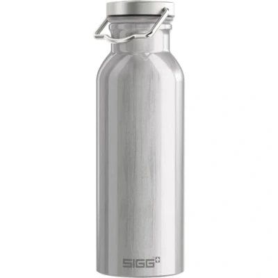 Image of SIGG Aluminium Water Bottle Original Alu Climate Neutral Certified Suitable For Carbonated Beverages Leakproof Lightweight BPA Free 0.5 L