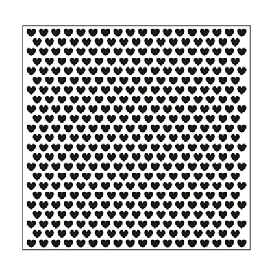 Image of Vaessen Creative Embossing Folder, Small Hearts, for Adding Texture and Dimension to Papercraft Projects, 15 x cm
