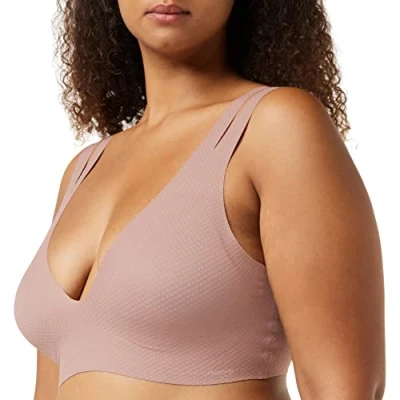 Image of Women&#039;s 1 Pack Sloggi Zero Feel Flow Bralette Cacao Large