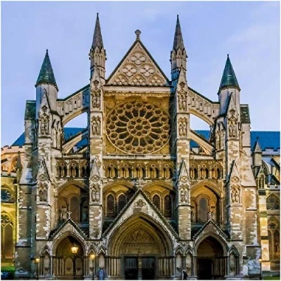 Image of Westminster Abbey Greeting Card with Sound of Bells chiming. Great gift idea