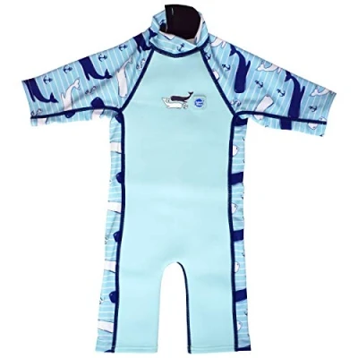 Image of Splash About Unisex Baby Uv Kids Sun &amp; Sea Wetsuit, Vintage Moby, 2 4 Years EU