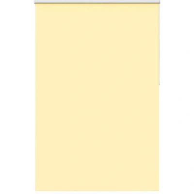 Image of vidaXL Roller Blind Blackout Yellow 145x230 cm Fabric Width 141.6 Polyester