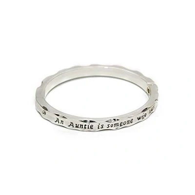 Image of Equilibrium Silver Plated Hinged Bangle Auntie