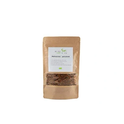 Image of Mealworms 30 g, edible insects, insects for cooking and eating, grown processed in Germany, pure or seasoned as a snack