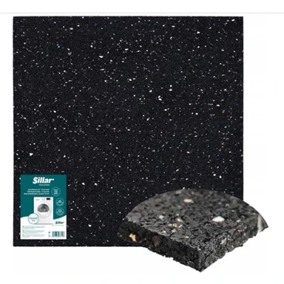 Image of Wessper Anti Vibration Mat for Washing Machines Machine Can Be Cut to Size 60 x 1 cm Rubber