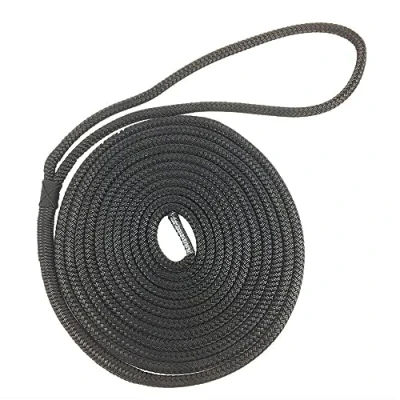 Image of 16mm Black Polyester Rope Dockline Mooring x 8 Metres