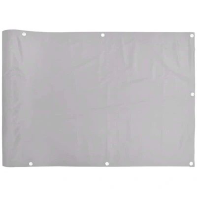 Image of vidaXL Balcony Privacy Screen Grey 600x90 cm PVC