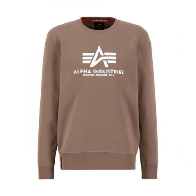 Image of Alpha Industries Men&#039;s Basic Sweater Sweatshirt, Taupe, S