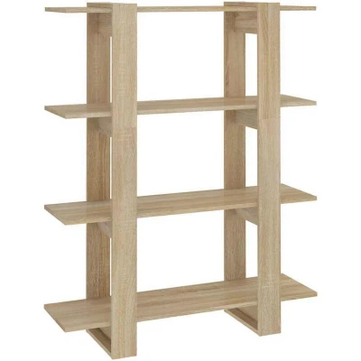 Image of vidaXL Book Cabinet/Room Divider Sonoma Oak 100x30x123.5 cm