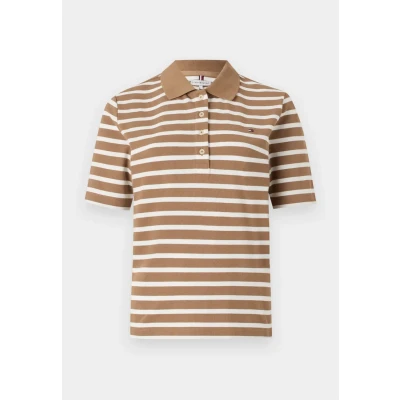 Image of Tommy Hilfiger Polo shirt, Women&#039;s, Size: XXS, Hickory/ecru