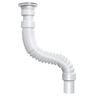 Image of Pufeuoo Flexible Waste Pipe 1 1/2&#039;&#039; to 40/50mm Stretch Water for Bath Sink Connector