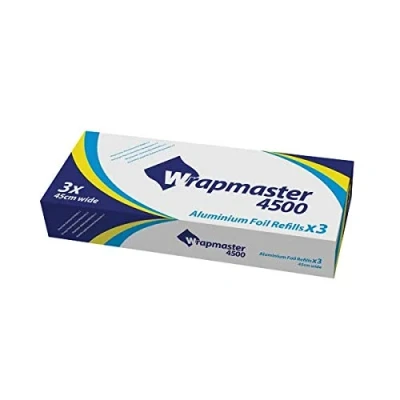 Image of Wrapmaster 4500 Foil Refill 450mmx90m (Pack of 3) 24C55 + Free FINCHLEY Pen