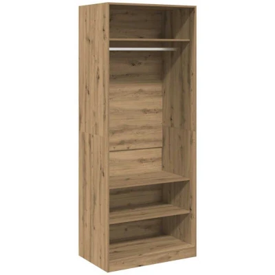 Image of vidaXL Wardrobe Artisian Oak 80x50x200 cm Engineered Wood