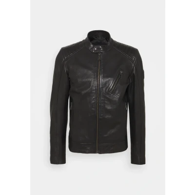 Image of Belstaff Racer Jacket Leather jacket, Men&#039;s, Size: 46, Black