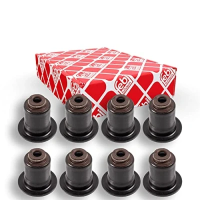 Image of 11340038719 Seal Set, valve stem FEBI BILSTEIN 104296 Intake Side FPM (fluoride rubber) BMW: 1 Hatchback, 4 Gran Coupe, X3, MINI: Hatchback