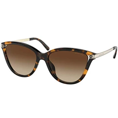 Image of Michael Kors Cat Eye Womens Dark Tortoise Brown Gradient MK2139U One Size