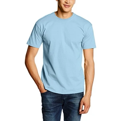Image of Fruit of the Loom Men&#039;s Valueweight Short Sleeve T Shirt, Sky, X Large