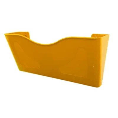Image of Deflecto 6 Pack Yellow Landscape A4 Wall Mounted Document Holder Sign Leaflet Letter Rack Display Stands Poster Menu Holders