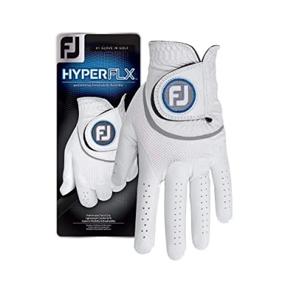 Image of FootJoy HyperFLX Men&#039;s Golf Glove,White,XL