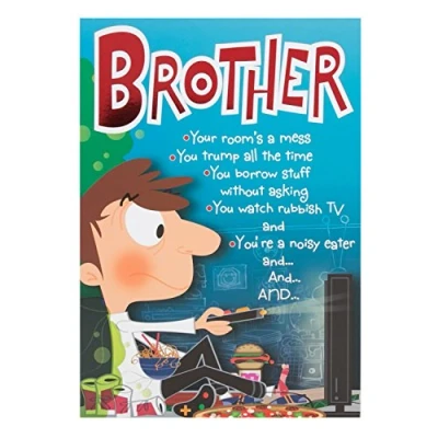 Image of Hallmark Brother Birthday Card &quot;You Smell&quot; Medium