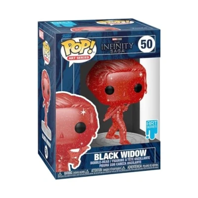 Image of Funko Pop! Artist Series: Marvel Infinity Saga Black Widow Red Avengers Collectable Vinyl Figure Includes Premium Plastic Protector Display Case Gift Idea Official Merchandise