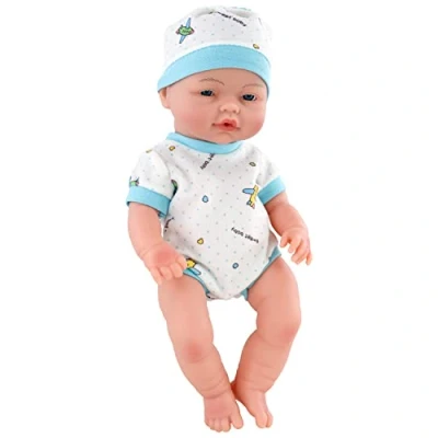 Image of The Magic Toy Shop Bibi Doll 14&quot; Anatomically Correct Soft Vinyl Lifelike New Born Realistic Baby Girl Boy (Boy Doll)