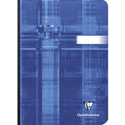 Image of Clairefontaine 9542C Lot de 5 Cahiers Brochures Dos Toilé A5 14,8x21 cm 192 Pages Petits Carreaux Papier Blanc 90 g Couverture Carte Pelliculée Couleurs Aléatoires