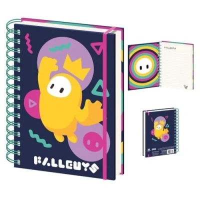 Image of Pyramid International Fall Guys Wiro Notebook (Vibes Design) A5 Writing Book and Journal Official Merchandise