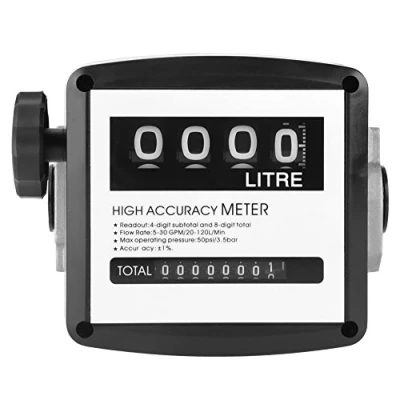 Image of Mechanical Fuel Oil Flow Meter, Digital Diesel Meter High Accuracy 1 Inch 4 Gas Counter Gauge