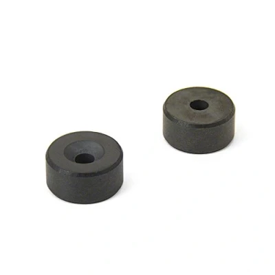 Image of Ferrite Magnet for Arts, Craft, Science and DIY 20mm dia x 10mm thick 5.2mm c/sink 1.2kg Pull South Pack of 100