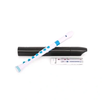 Image of Nuvo N320RDWBL Recorder Plus with Blue Trim, White