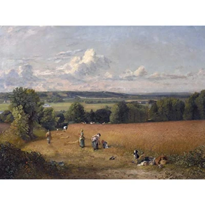 Image of Artery8 Constable The Wheat Field 1816 Painting Large Wall Art Poster Print Thick Paper 18X24 Inch