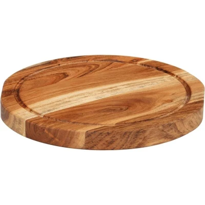Image of vidaXL Chopping Board Ø25x2.5 cm Solid Wood Acacia