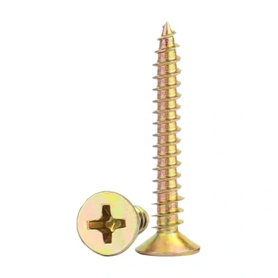 Image of Screws for Wood,Phillips Galvanized Countersunk Screws,Self Tapping Flat Headhead Wood,M3*35mm 80 Pieces and 20 Screw Anchors,Suitable DIY,Wood Floors, Furniture, Walls, Decks