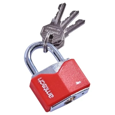 Image of Amtech T0704 40mm Rhombic Chrome Plated Iron Padlock