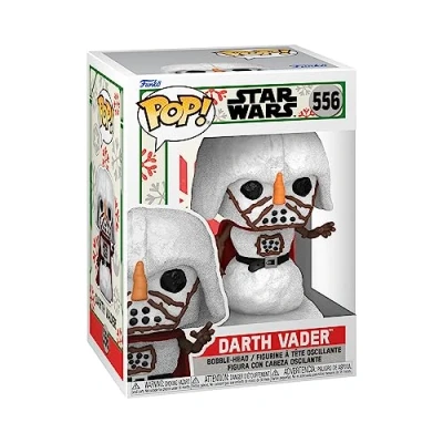 Image of Funko POP! Star Wars: Holiday Darth Vader Snowman Collectable Vinyl Figure Gift Idea Official Merchandise Toys for Kids &amp; Adults Movies Fans Model Collectors and Display