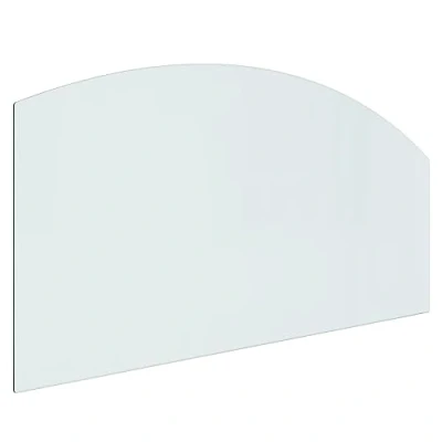 Image of &quot;vidaXL Fireplace Glass Plate Protective Tempered Panel for Stove, High Temperature Resistant, Transparent, Easy Install, 120x60 cm&quot;